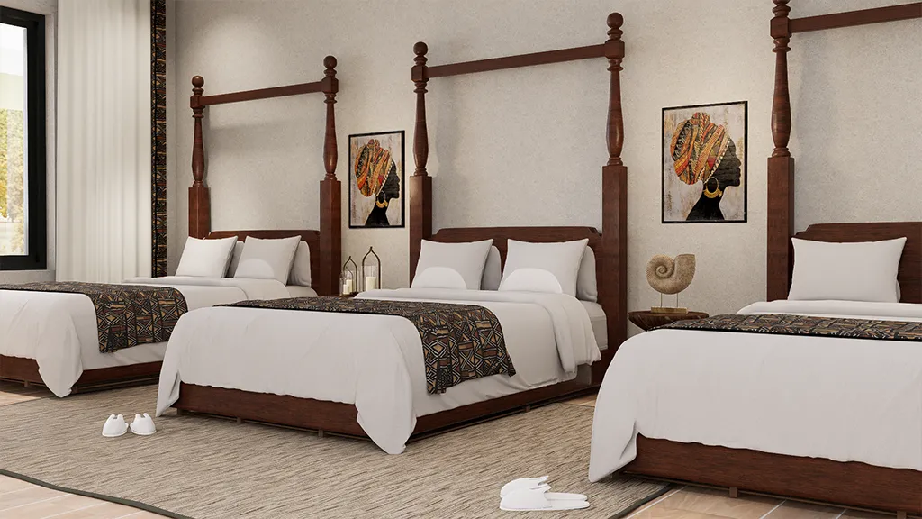 Naivasha Crescent Lodge - Triple Room View Beds